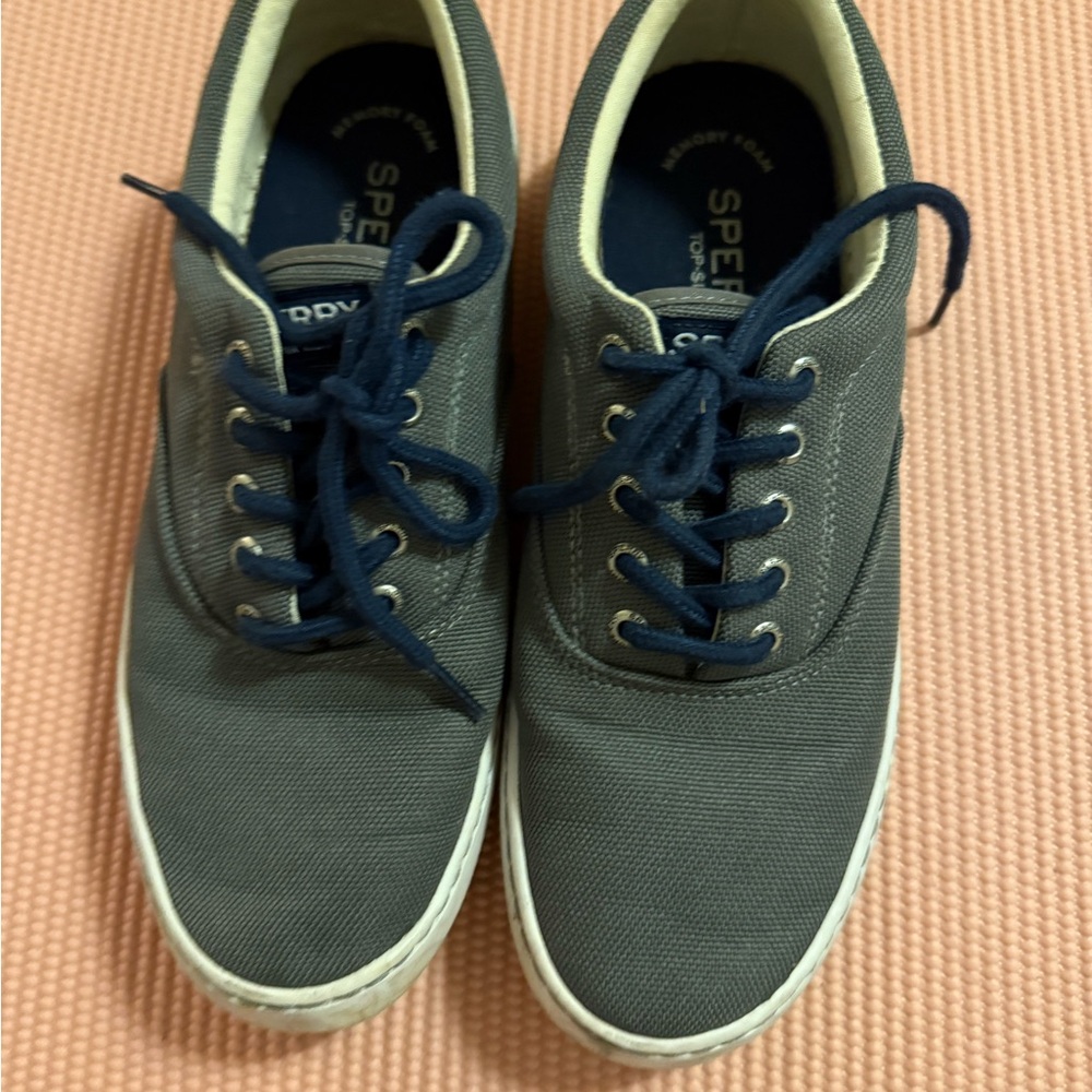 Sperry Men's Gray Canvas Sneakers